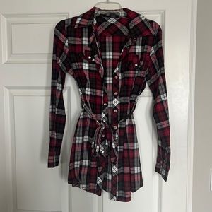 Forever 21 Long multicolor 100% Cotton Flannel Size Medium